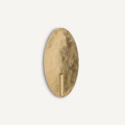 Lunou Oval Wall Sconce with Candle Holder/Bud Vase in Brass AM.PM