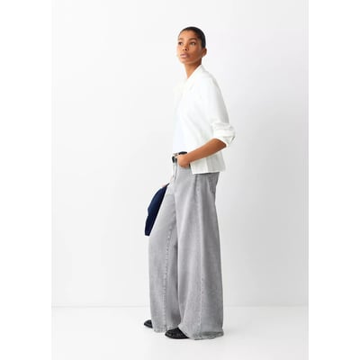 Jean high waist wide leg MANGO TEEN