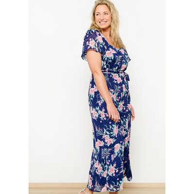Robe longue à fleurs avec fil textile LOLALIZA