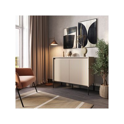 Buffet bas en panneaux de particules 2 portes 98 cm, LENARA BOBOCHIC