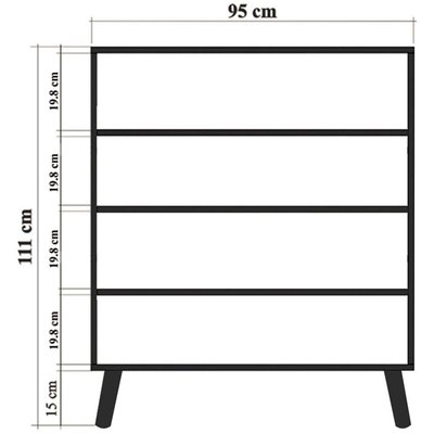 Buffet en aggloméré Multilux Palm HANAH HOME