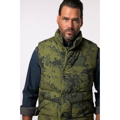 Gilet matelassé imprimé camouflage JP1880