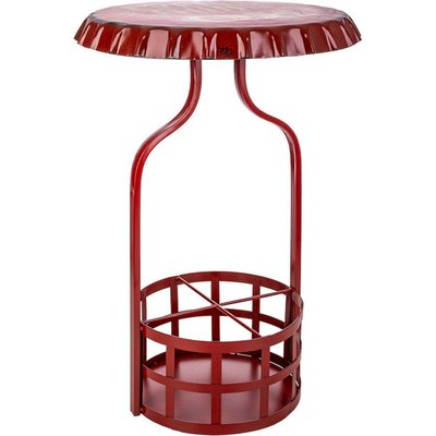 Table d appoint colorée porte bouteilles en métal design RECOLLECTION