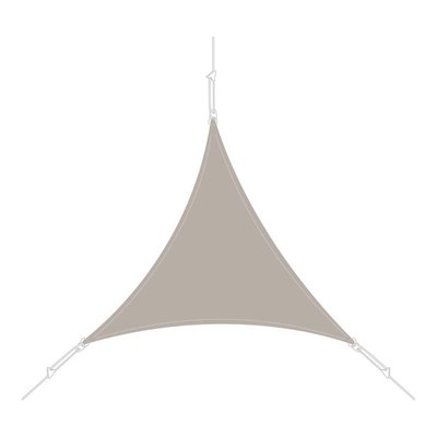 Voile d'ombrage triangle 3 x 3 x 3m JARDINDECO