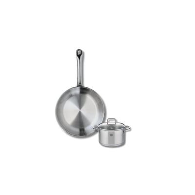 Batterie de cuisine 1 poêle 24cm + 1 faitout 12cm PROFI CITRIN ELO