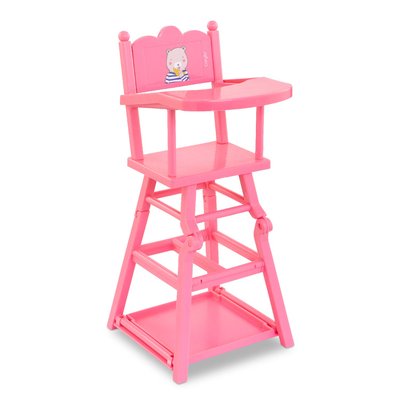 Chaise Haute Rose pour poupon 36 et 42 cm COROLLE