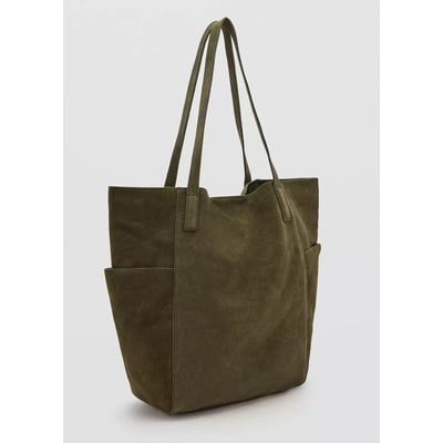 Sac shopper cuir MANGO