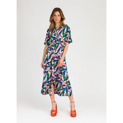 Robe chemise imprimée midi OVIE AN'GE
