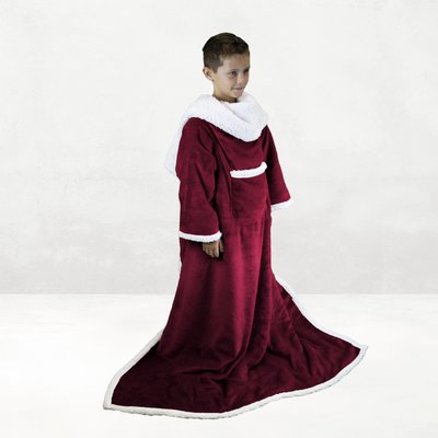Plaid intégral avec manches enfant sherpa VIVEZEN