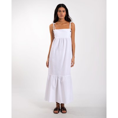 Robe longue à bretelles avec volant OLIVIA THE-ARE