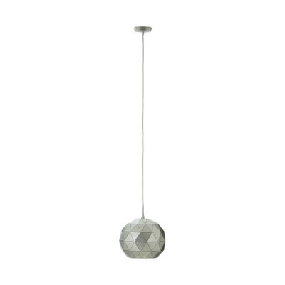 30cm Silver Metal Globe Pendant Ceiling Light SO'HOME