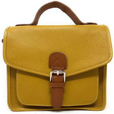 Sac bandoulière cartable en cuir grainé CALVI OH MY BAG