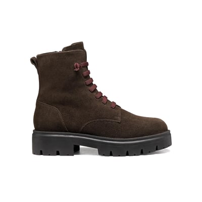 Bottines lacées en cuir suède, KLARGENA GEOX