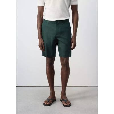 Bermuda regular-fit 100 % lin MANGO MAN