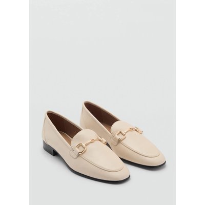 Mocassins cuir boucle MANGO