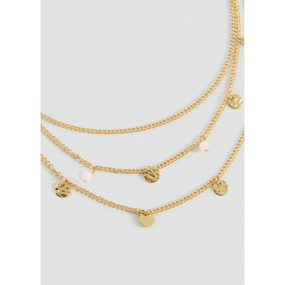 Collier perles pierre MANGO TEEN