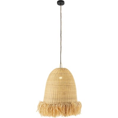 Suspension rotin sisal naturel style bohème lumière chaleureuse RECOLLECTION