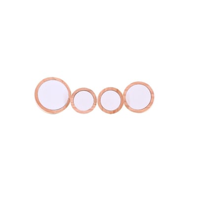 Lot de 4 patères rond ORNAMI