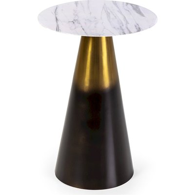 Table d'appoint marbre  et fer doré  style contemporain RECOLLECTION