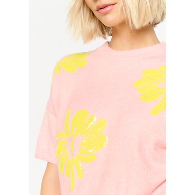 Pull brodé fleuri LOLALIZA