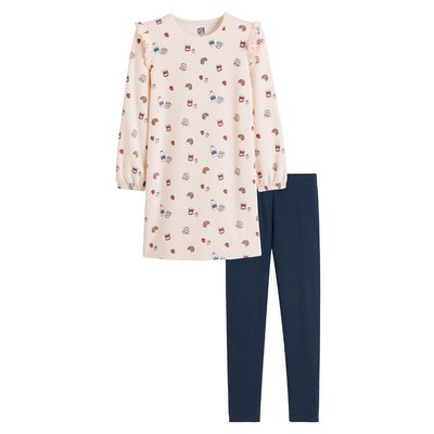 Pyjama chemise de nuit avec legging LA REDOUTE COLLECTIONS