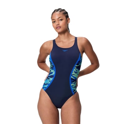 Maillot de bain 1 pièce motif/style imprimé HYPERBLOOM SPLICE SPEEDO