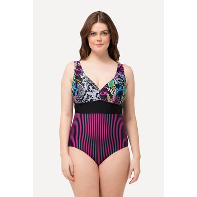 Maillot de bain à mélange d'imprimés. ULLA POPKEN