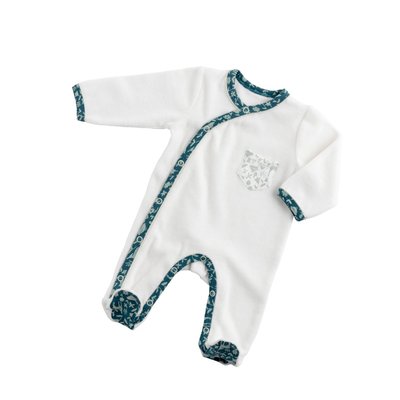 Pyjama bébé à manches longues en velours SAUTHON