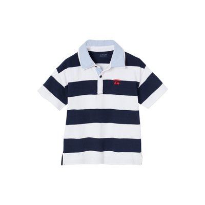 Polo rayé double col VERTBAUDET