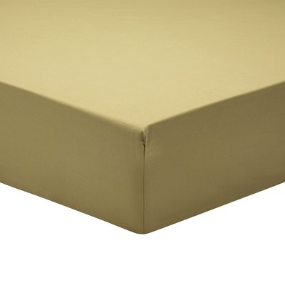 Drap housse uni en percale de coton, Made in France, TENDRE A DEMAIN