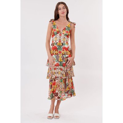 Robe longue imprimée sans manches TRIESTE DERHY