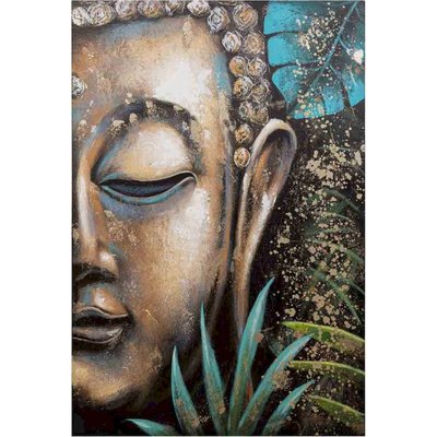 tableau bouddha peint à la main avec relief  élégant RECOLLECTION