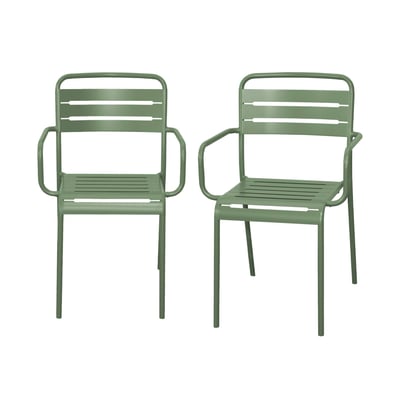 Fauteuil de jardin acier (lot de 2) AMÉLIA SWEEEK