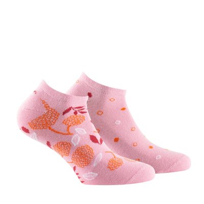 Lot de 2 paires d'invisibles en coton Fleurs et Pois KINDY