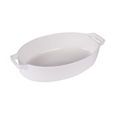 Plat À Four Ovale Porcelaine Blanc 29.3 X 17.8 X 6.6 Cm TABLE PASSION