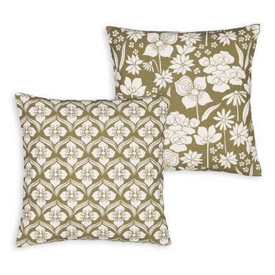 Set van 2 kussenhoezen 40 x 40 cm katoen, Dallas LA REDOUTE INTERIEURS