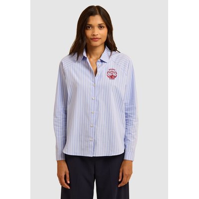 Chemise à rayures broderie blason ICODE