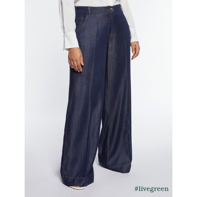 Pantalon large droit en TENCEL FIORELLA RUBINO