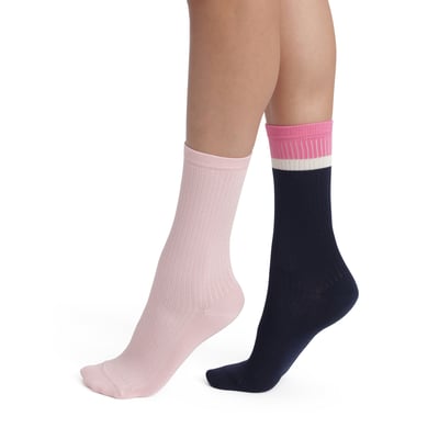 Lot de 2 paires de mi-chaussettes Modal Fancy DIM