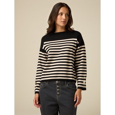 Pull en FIL de viscose mélangée à rayures horizontales OLTRE