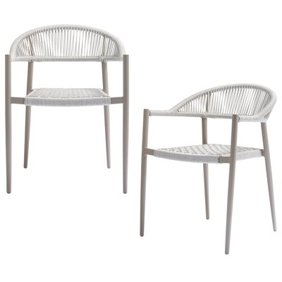 Chaise de jardin en corde et aluminium WOOOD