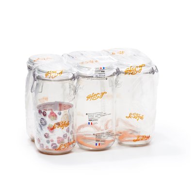 Lot de 6 bocaux en verre 1.5l, LE PARFAIT LE PARFAIT