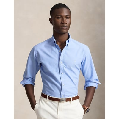 Camicia Oxford slim tinta in capo POLO RALPH LAUREN