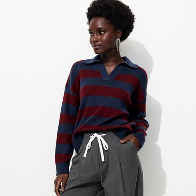 Pull polo rayé PROMOD
