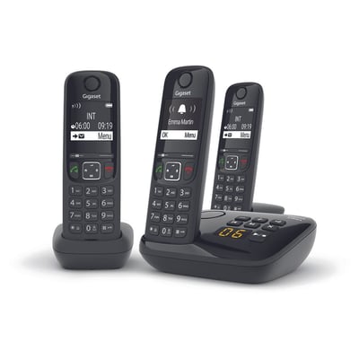 Téléphone sans fil AS690 A Trio Noir GIGASET