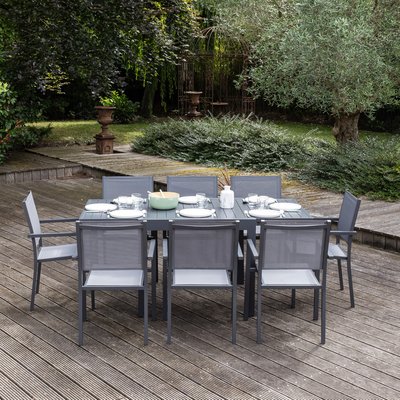 Salon de jardin, extensible, 8 pl, Venezia, VENEZIA HAPPY GARDEN