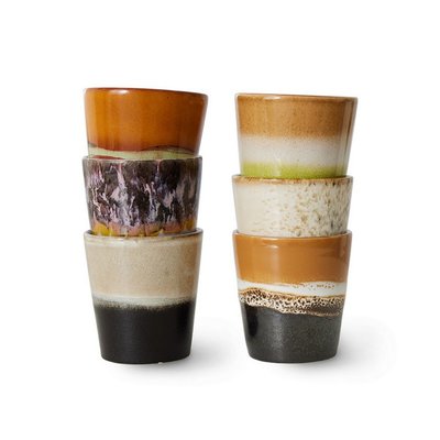Tasse à café grès  Soil set de 6 HKLIVING