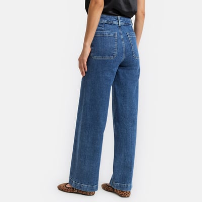 Vaqueros anchos, talle alto LA REDOUTE COLLECTIONS
