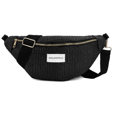 Sac à main bandoulière banane BLEU CERISE