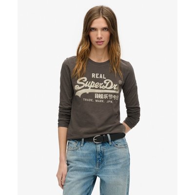 Top à imprimé graphique avec logo vintage SUPERDRY